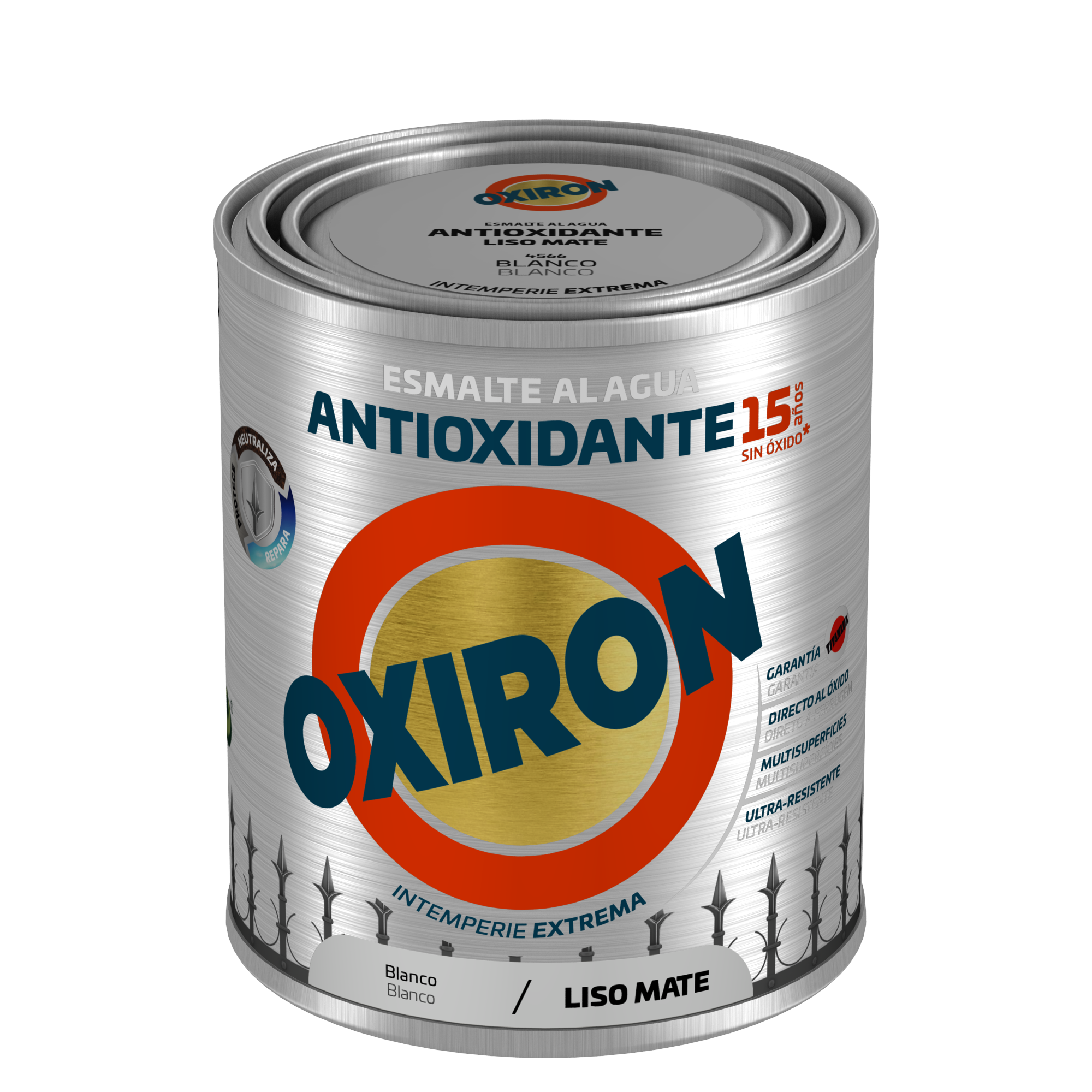 Esmalte antioxidante Oxiron liso mate al agua